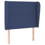 Headboard with blue fabric ears 103x23x118/128 cm by vidaXL, Headboards and footboards - Ref: Foro24-3117812, Price: 82,99 €,...