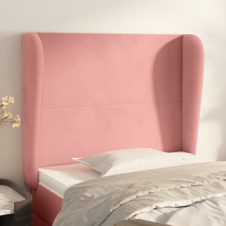 Headboard with pink velvet ears 103x23x118/128 cm by vidaXL, Headboards and footboards - Ref: Foro24-3117723, Price: 78,02 €,...