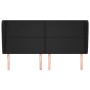 Headboard with ears black synthetic leather 163x23x118/128cm by vidaXL, Headboards and footboards - Ref: Foro24-3117772, Pric...