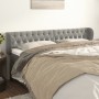 Cabecero de terciopelo gris claro 183x23x78/88 cm de vidaXL, Cabeceros y pies de cama - Ref: Foro24-3117540, Precio: 92,83 €,...