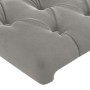 Cabecero de terciopelo gris claro 183x23x78/88 cm de vidaXL, Cabeceros y pies de cama - Ref: Foro24-3117540, Precio: 92,83 €,...