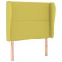 Cabecero con orejas de tela verde 83x23x118/128 cm de vidaXL, Cabeceros y pies de cama - Ref: Foro24-3117797, Precio: 68,66 €...