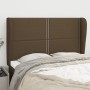 Headboard with light gray fabric ears 147x23x118/128 cm by vidaXL, Headboards and footboards - Ref: Foro24-3117817, Price: 11...