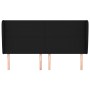 Headboard with black fabric ears 203x23x118/128 cm by vidaXL, Headboards and footboards - Ref: Foro24-3117700, Price: 120,08 ...