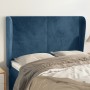 Headboard with dark blue velvet ears 147x23x118/128 cm by vidaXL, Headboards and footboards - Ref: Foro24-3117728, Price: 126...