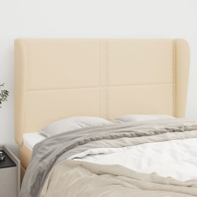 Headboard with cream fabric ears 147x23x118/128 cm by vidaXL, Headboards and footboards - Ref: Foro24-3117819, Price: 137,99 ...