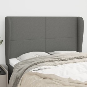 Headboard with dark gray fabric ears 147x23x118/128 cm by vidaXL, Headboards and footboards - Ref: Foro24-3117675, Price: 123...