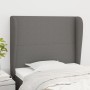 Headboard with dark gray fabric ears 93x23x118/128 cm by vidaXL, Headboards and footboards - Ref: Foro24-3117659, Price: 77,2...