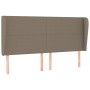 Headboard with ears in taupe gray fabric 183x23x118/128 cm by vidaXL, Headboards and footboards - Ref: Foro24-3117694, Price:...