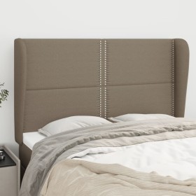 Headboard with ears in taupe gray fabric 147x23x118/128 cm by vidaXL, Headboards and footboards - Ref: Foro24-3117818, Price:...