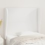 Headboard with white synthetic leather ears 93x23x118/128 cm by vidaXL, Headboards and footboards - Ref: Foro24-3117755, Pric...