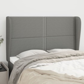 Headboard with dark gray fabric ears 147x23x118/128 cm by vidaXL, Headboards and footboards - Ref: Foro24-3117815, Price: 115...