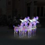 Christmas Reindeer 4 units 160 LED acrylic multicolor by vidaXL, Christmas lights - Ref: Foro24-3154261, Price: 86,24 €, Disc...