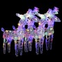 Christmas Reindeer 4 units 160 LED acrylic multicolor by vidaXL, Christmas lights - Ref: Foro24-3154261, Price: 86,24 €, Disc...