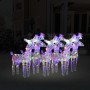 Christmas reindeer 6 units 240 multicolored acrylic LED by vidaXL, Christmas lights - Ref: Foro24-3154262, Price: 118,04 €, D...