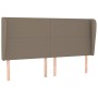 Headboard with ears in taupe gray fabric 163x23x118/128 cm by vidaXL, Headboards and footboards - Ref: Foro24-3117686, Price:...