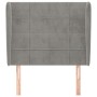 Headboard with light gray velvet ears 103x23x118/128 cm by vidaXL, Headboards and footboards - Ref: Foro24-3117998, Price: 79...