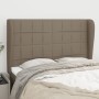 Headboard with ears in taupe gray fabric 147x23x118/128 cm by vidaXL, Headboards and footboards - Ref: Foro24-3117958, Price:...