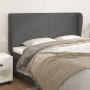 Headboard with ears gray synthetic leather 183x23x118/128cm by vidaXL, Headboards and footboards - Ref: Foro24-3117782, Price...