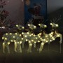 Christmas reindeer 4 units 80 LED gold by vidaXL, Christmas lights - Ref: Foro24-3154264, Price: 70,24 €, Discount: %