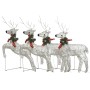 Christmas reindeer 4 units 80 LED gold by vidaXL, Christmas lights - Ref: Foro24-3154264, Price: 70,24 €, Discount: %