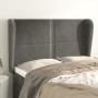 Headboard with dark gray velvet ears 147x23x118/128 cm by vidaXL, Headboards and footboards - Ref: Foro24-3117865, Price: 116...