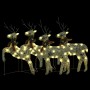 Christmas reindeer 4 units 80 LED gold by vidaXL, Christmas lights - Ref: Foro24-3154264, Price: 70,24 €, Discount: %