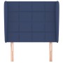 Headboard with blue fabric ears 93x23x118/128 cm by vidaXL, Headboards and footboards - Ref: Foro24-3117944, Price: 77,99 €, ...