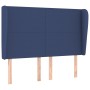 Headboard with blue fabric ears 147x23x118/128 cm by vidaXL, Headboards and footboards - Ref: Foro24-3117680, Price: 123,07 €...