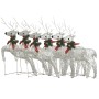 Christmas reindeer 6 units 120 golden LED by vidaXL, Christmas lights - Ref: Foro24-3154265, Price: 82,22 €, Discount: %