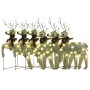 Weihnachtsrentiere 6 Stück 120 LED Gold von vidaXL, Weihnachtsbeleuchtung - Ref: Foro24-3154265, Preis: 101,42 €, Rabatt: %