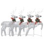 Christmas reindeer 4 units 80 silver LED by vidaXL, Christmas lights - Ref: Foro24-3154267, Price: 56,92 €, Discount: %