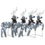 Christmas reindeer 4 units 80 silver LED by vidaXL, Christmas lights - Ref: Foro24-3154267, Price: 56,92 €, Discount: %