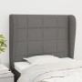 Headboard with dark gray fabric ears 83x23x118/128 cm by vidaXL, Headboards and footboards - Ref: Foro24-3117931, Price: 77,9...