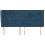 Headboard with dark blue velvet ears 183x23x118/128 cm by vidaXL, Headboards and footboards - Ref: Foro24-3118020, Price: 136...