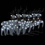 Christmas reindeer 6 units 120 LED silver by vidaXL, Christmas lights - Ref: Foro24-3154268, Price: 82,18 €, Discount: %