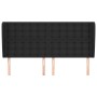 Headboard with ears black synthetic leather 203x23x118/128 cm by vidaXL, Headboards and footboards - Ref: Foro24-3118064, Pri...