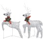 Christmas reindeer 6 units 120 LED silver by vidaXL, Christmas lights - Ref: Foro24-3154268, Price: 82,18 €, Discount: %