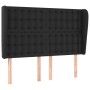 Headboard with black synthetic leather ears 147x23x118/128 cm by vidaXL, Headboards and footboards - Ref: Foro24-3118046, Pri...