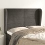 Headboard with dark gray velvet ears 147x23x118/128 cm by vidaXL, Headboards and footboards - Ref: Foro24-3118145, Price: 123...