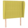 Headboard with green fabric ears 83x23x118/128 cm by vidaXL, Headboards and footboards - Ref: Foro24-3118175, Price: 75,99 €,...