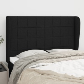 Cabecero con orejas de tela negro 147x23x118/128 cm de vidaXL, Cabeceros y pies de cama - Ref: Foro24-3117956, Precio: 124,70...