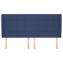 Headboard with blue fabric ears 183x23x118/128 cm by vidaXL, Headboards and footboards - Ref: Foro24-3117976, Price: 132,99 €...