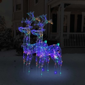 Acrylic Christmas reindeer 2 units 60x16x100 cm by vidaXL, Christmas lights - Ref: Foro24-3154339, Price: 109,03 €, Discount: %