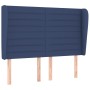 Headboard with blue fabric ears 147x23x118/128 cm by vidaXL, Headboards and footboards - Ref: Foro24-3118100, Price: 123,44 €...