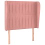 Headboard with pink velvet ears 93x23x118/128 cm by vidaXL, Headboards and footboards - Ref: Foro24-3118235, Price: 83,84 €, ...