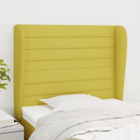 Headboard with green fabric ears 83x23x118/128 cm by vidaXL, Headboards and footboards - Ref: Foro24-3118077, Price: 71,99 €,...