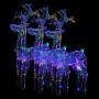 Acrylic Christmas reindeer ornament 3 units 60x16x100 cm by vidaXL, Christmas lights - Ref: Foro24-3154340, Price: 157,78 €, ...