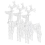 Acrylic Christmas reindeer ornament 3 units 60x16x100 cm by vidaXL, Christmas lights - Ref: Foro24-3154340, Price: 157,78 €, ...