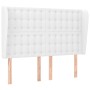 Headboard with white synthetic leather ears 147x23x118/128 cm by vidaXL, Headboards and footboards - Ref: Foro24-3118047, Pri...